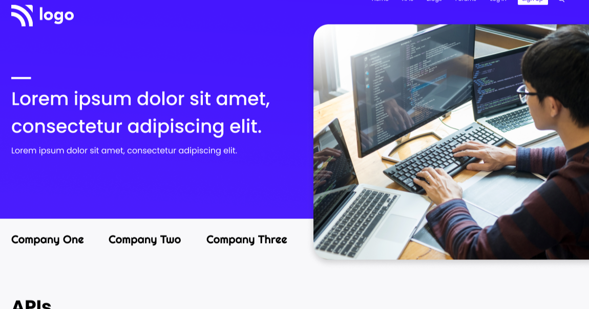 developer-landing-page